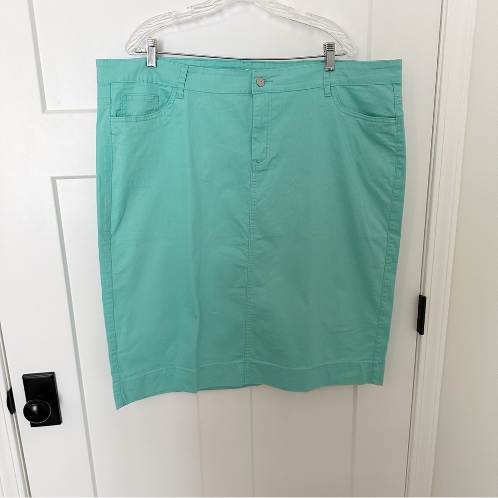 Jade Mackenzie teal denim jean skirt size XXXL